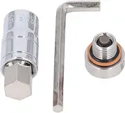Oil Pan Drain Plug Kit : Stainless Steel with M14x1.5 Screw, Extension Bit, and Wrench for Self Tapping Oil Drainage Thread Repair