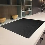 LISHINE Stove Top Covers for Electric Stove 30x20 Inch Glass Stove Top Cover Protector, Flat Top Stove Cover Heat Resistant Ceramic Stovetop Cover Silicone Cooktop Cover Oven Cover for Electric Stove