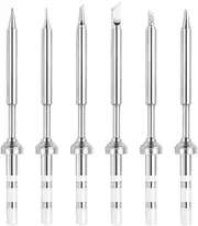 Byttlerom 6Pcs for Pinecil TS100 Soldering Iron Tips Replacement,Mini Portable Micro-Solder Pen Stations Soldering Accessories