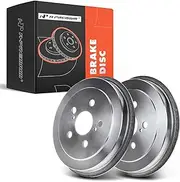A-Premium Rear Disc Brake Drums Set Compatible with Toyota Corolla 2002-2008 Prius 2004-2008 Celica 2000-2005