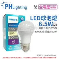 在飛比找樂天市場購物網優惠-PHILIPS飛利浦 真彩版 LED 6.5W E27 40