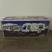 Hess 1998 Toy Truck RV Recreation Van with Dune Buggy and Motorcycle NEW IN BOX