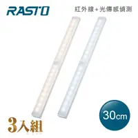 在飛比找e-Payless百利市購物中心優惠-(3入組) RASTO AL4 磁吸LED充電感應燈30公分