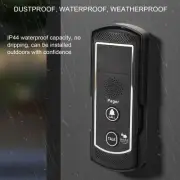 Wireless Voice Doorbell 2000m Strong Signal IP44 Waterproof 2 Way Intercom^