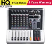 6 Channel PRO Mixer with Effects Power Mixer Bluetooth Audio Mixer for Stage