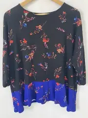 Phase Eight Women's Floral Top Black 10 or 12 New rrp £53