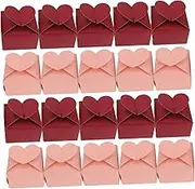 COLLBATH 100Pcs Heart Shaped Treat Boxes for Weddings Parties Cardboard Goodie Boxes for Cookies Candy Versatile Favor Boxes for Celebrations
