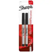Sharpie Ultra Fine Permanent Markers Black 2 Pack