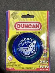 Duncan Toys Butterfly Yo-Yo, Beginner Yo-Yo with String, Steel Axle - Blue