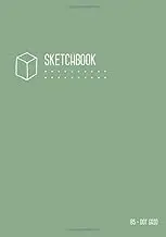 Dot Grid Sketchbook B5: Dusty Green, Smart Design, Medium, Soft Cover, Number Pages, Dotted Notebook for Drawing and Doodling