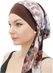 [Generic] Chemo Turban for Cancer Women Cancer Headwear Headwrap Scarfs Cap