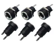 5.5mmx2.1mm DC Power Supply Jack 2 Pin Socket Female Panel Mount Connector wi...