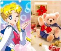 在飛比找Yahoo!奇摩拍賣優惠-限量 美少女戰士 Steiff泰迪熊 聯名 玩偶