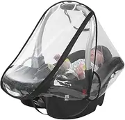Car Seat Rain | Stroller Weather Shield,Clear Baby Rain with Side Ventilation, Baby Net for Newborns Toddler