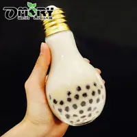 在飛比找松果購物優惠-【OMORY】創意燈泡造型玻璃水杯-800ml (6.7折)