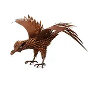 Garden 20cm Metal Hawk Rust Outdoor Ornament/Sculpture Yard Patio Home Decor