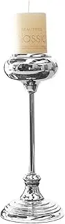 Nordic Candlestick Decoration Romantic Wrought Iron Candlestick Silver Plated Candle Holder Wedding Candlelight Dinner Props