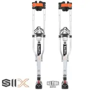 SurPro S2X Quad Lock Dual Legs Support Aluminum Drywall Stilts 26-40 in.