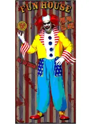 Fun House Evil Clown Door Cover Halloween Decoration