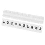 20 Pcs Terminal Marker Strip,ZB6 Terminal Blocks Marking Labels (61-70)