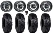 MetalFX Delta 15" Wheels Black 30" Intersect Tires RZR XP 1000 / PRO XP