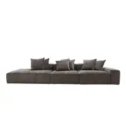 [James Lane] Riley Muse Mink Modular Sofa - 1x Arm, 2x Armless, 1x Left Terminal