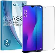 MEZON [2 Pack] Crystal Clear Premium 9H HD Tempered Glass Screen Protector for Oppo R17 Pro / R17 – Case Friendly, Shock Absorption (Oppo R17 Pro, 9H HD)
