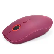 Bonelk Wireless Round Scroll 4D Mouse, 800-1600 DPI M-257 (Red)