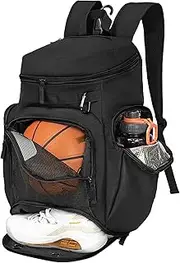 LARIPOP Basketball Backpack Large Sports Bag, Gym Bag with Ball Compartment and Shoe Compartment to Store Sports Shoes Water Bottles Laptops and Daily Necessities, Widely Used in Basketball, Soccer