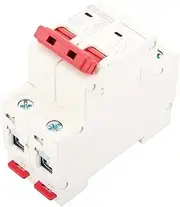 32A 500V Circuit Breaker, Mini MCB Safety Breaker DZ47-63Z-2P, Overload Protection, Quick Response, Flame Retardant Housing, High Compatibility, 6kA Breaking Capacity, with Short