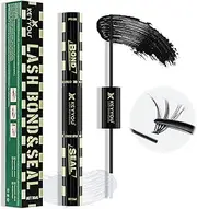 Lash Bond and Seal 10ML Bond and Seal Lash Glue KEYYOU Lash Cluster Glue Mascara for Long Lasting Waterproof Lash Extension Glue Black-5ml+5ml