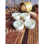 [KERZE CANDLE]"裸蠟"-大豆蠟茶燭-大豆蠟-SOY WAX-無香無煙蠟燭-