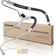 A-Premium Power Steering Pressure Line Hose Assembly Replacement for BMW 525i 2004-2005 530i
