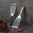 Stainless Steel Steak Tuner Slotted Frying Shovel Fish Spatula Egg