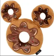 Disney's Mickey Mouse Donut Plush Cat Toy with Catnip, 4.75 Inch