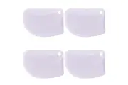 4x Bakemaster 12cm Dough Scraper Kitchen Baking Pastry Utensil w/Hanging Loop WH