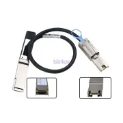 0.5M External QSFP SFF-8436 to SFF 8088 SAS Cable for NetApp DS4243 DS4246