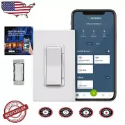 Wi-Fi Smart Dimmer Switch for LED/Incandescent - Alexa & Google Assistant Ready
