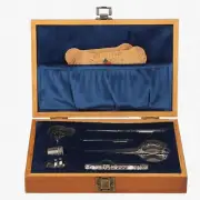 StitchMaster Wooden Sewing Box: Home Repair Kit with Multifunctional Scissors &