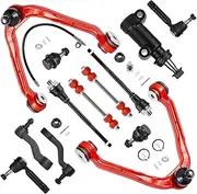 13PCS 4WD Front Upper Control Arm Ball Joints Tie Rods for Tahoe Yukon