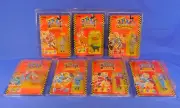 TYCO CRASH TEST DUMMIES SERIES 1 SET OF 6 WITH BONUS PITSTOP FIGURE & CASES