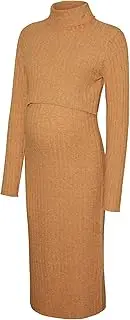 [MAMALICIOUS] Mama Licious Female Knitted Dress MLSUNIVA June L/S Knit Midi Dress 2F