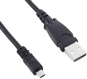 [MaxLLTo] USB Data + Battery Power Charger Cable Cord Lead for Nikon Coolpix S4000 Camera