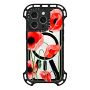 iPhone 16 Pro Ultra Bounce Case MagSafe Compatible Red poppies