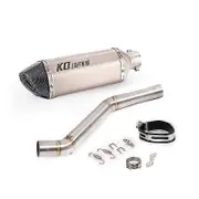 For Cfmoto 400nk 650nk All Year 51mm Motorcycle Exhaust Muffler Tube Slip On Middle Link Pipe With Db Killer Stainless Steel H