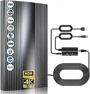 2024Upgraded TV Antenna Up 880+ Miles, Antenna Tv Digital HD Indoor Outdoor Digital Antenna for All TV Support 4K 1080P HD Powerful TV Antenna with Amplifier Signal Booster & Thick Coaxial Cable