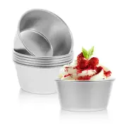 6 Pcs Pie Molds for Baking Round Cake Pan Singles Pudding Cup