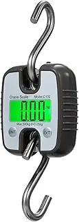 [Generic] Daseeme Mini Digital Crane Scale 300kg Hanging Scale High Precision Handheld S-Shaped Barb Crane Scale with LCD Display Electronic Portable Crane Scale 3 Units Conversion for Farm Hunting Fishing Lugg