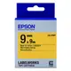 EPSON LK-3YBP(9mm)黃底黑字粉彩標籤帶 (8.9折)