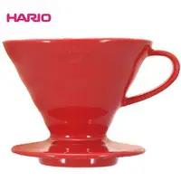 在飛比找樂天市場購物網優惠-金時代書香咖啡 HARIO V60紅色02磁石濾杯 1-4杯